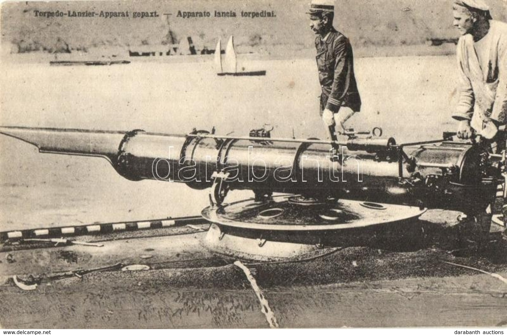 ** T2/T3 Torpedo-Lanzier-Apparat Gepaxt. K.u.K. Kriegsmarine / Apparato Lancia Torpedini / Osztrák-Magyar Haditengerésze - Non Classificati