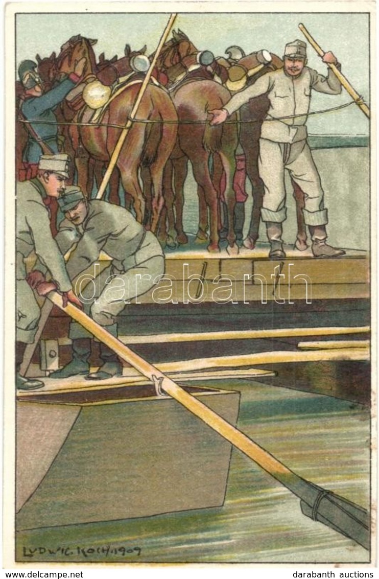 ** T2 Fröhliche Weihnachten! Glückliches Neujahr! / K.u.K. Officers, Cavalry, Pioneer Unit, Pontoon, Military Art Postca - Non Classés