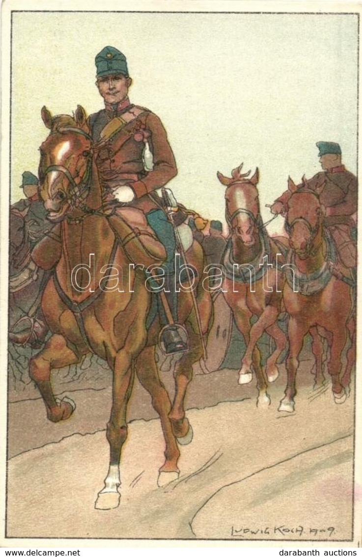** T2 Fröhliche Weihnachten! Glückliches Neujahr! / K.u.K. Officers, Cavalry, Hussars, Military Art Postcard S: Ludwig K - Zonder Classificatie