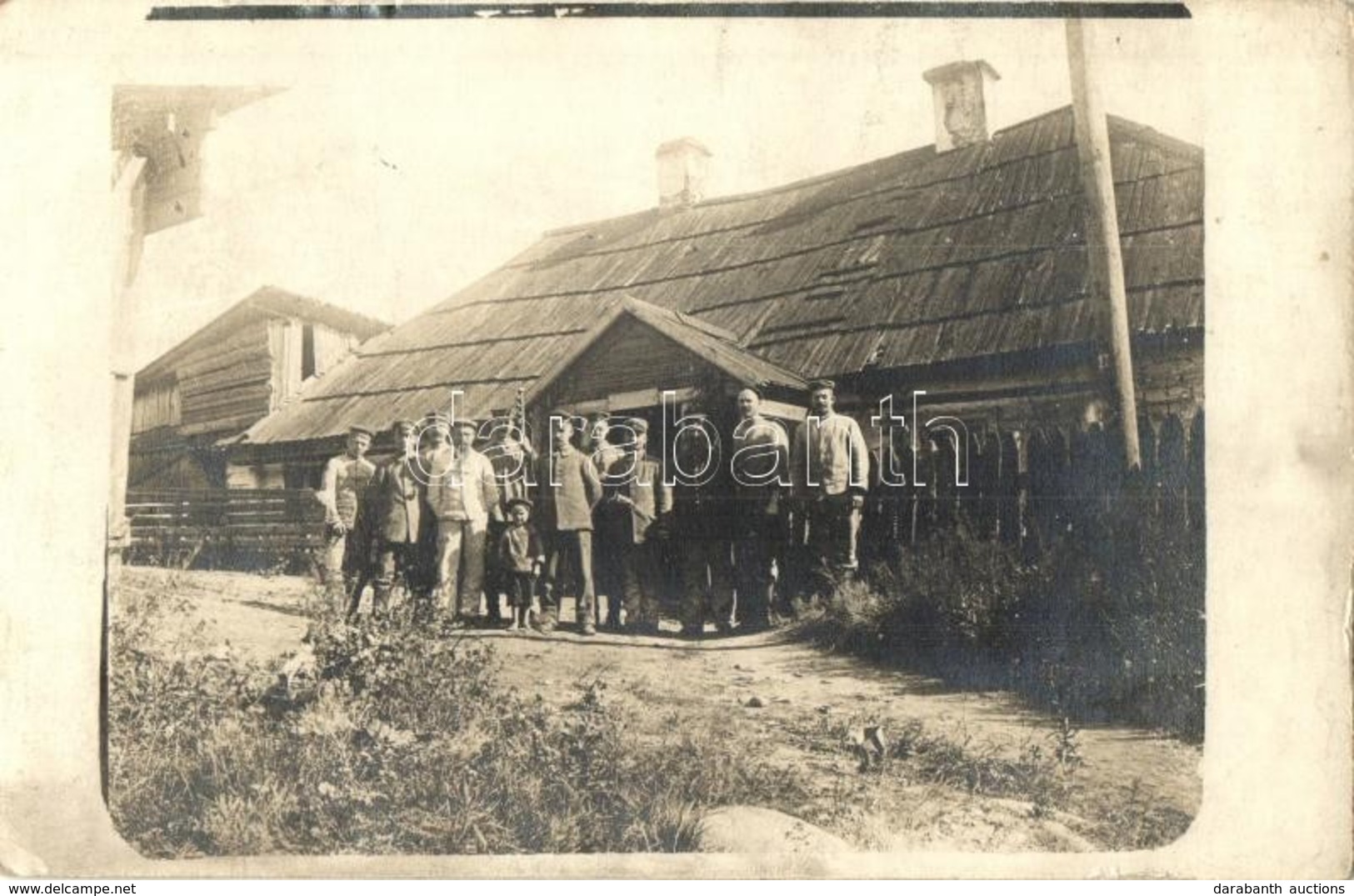 T2/T3 1916 Osztrák-magyar Katonák és építők Hrodnánál / WWI Austro-Hungarian K.u.K. Military Soldiers And Pioneers By Gr - Zonder Classificatie