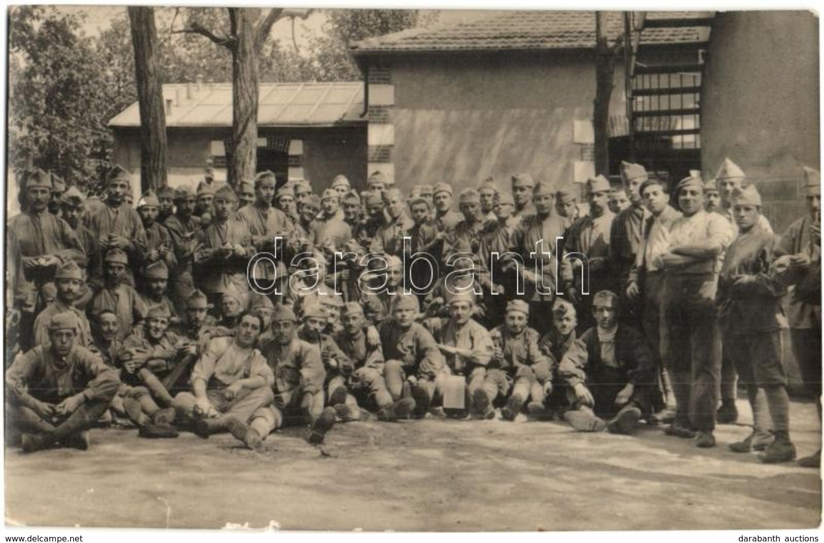 ** WWI French Soldiers Group Photo - 4 Postcards, Mixed Condition - Ohne Zuordnung