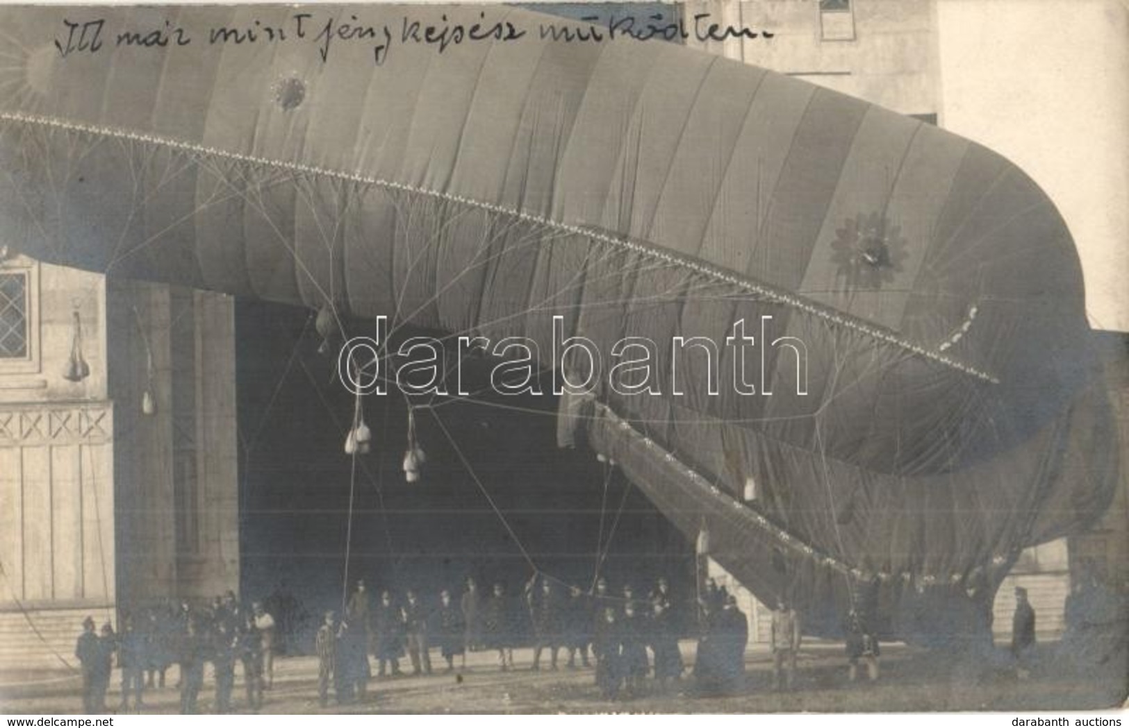 T2 Első Világháborús Osztrák-magyar Katonai Léggömb Megfigyelői Szolgálatra, A Levélíró Saját Felvétele / WWI Austro-Hun - Zonder Classificatie