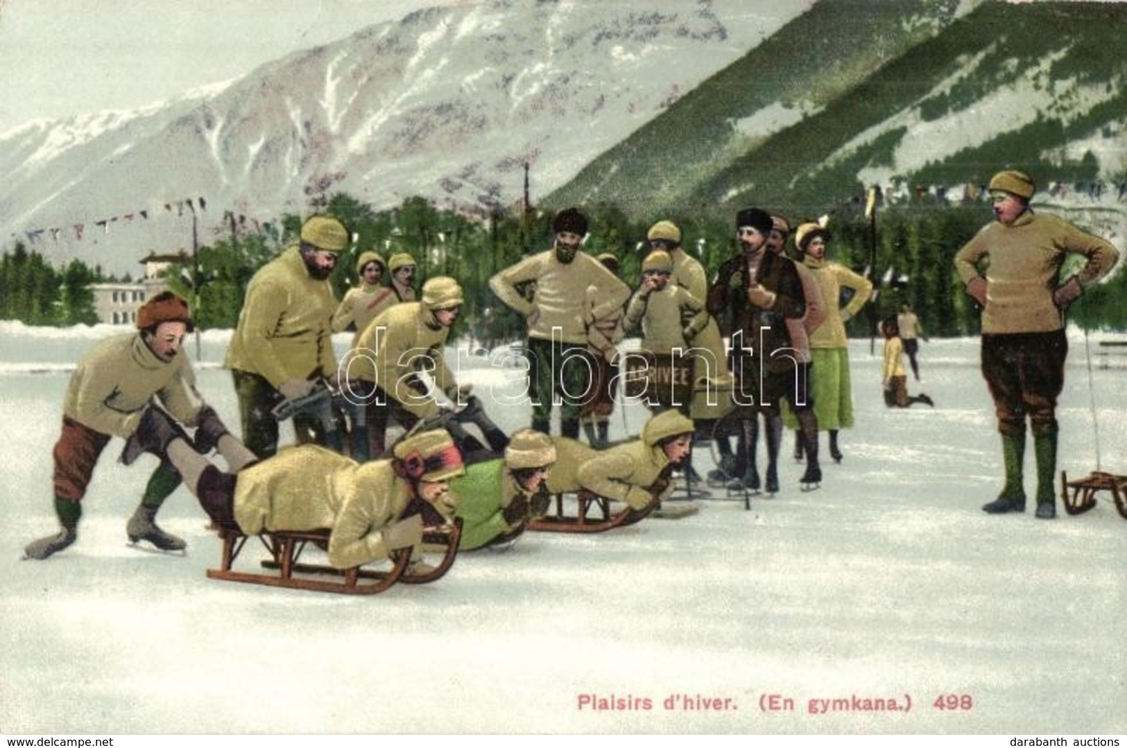 ** T2 Plaisirs D'hiver. Editions Louis Burgy & Co. 498. / Winter Sport, Sledding People - Zonder Classificatie