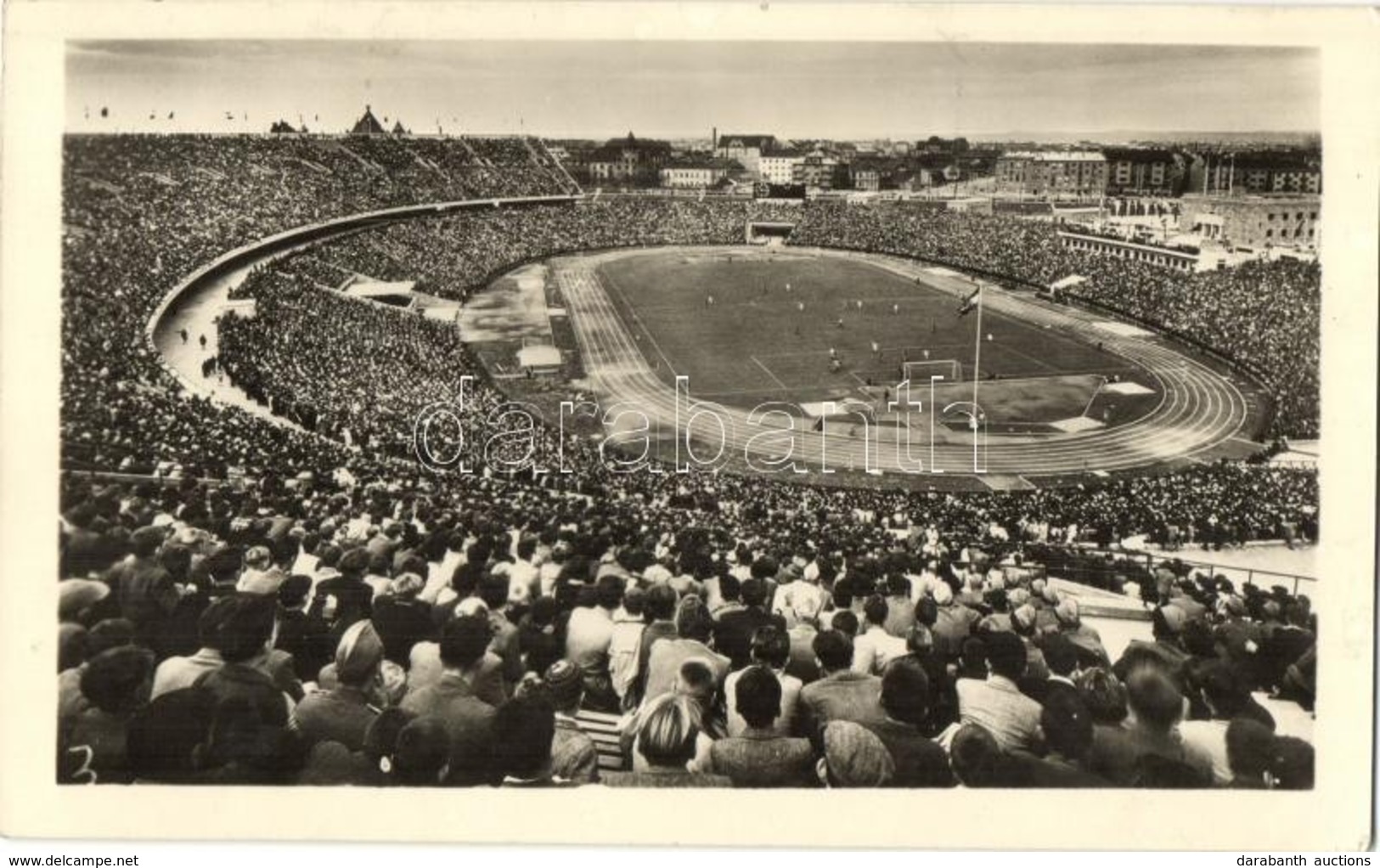 Budapesti Népstadion - 2 Db Modern Sport Motívumlap Alkalmi Bélyegzésekkel: 1954 Magyar-Angol, 1955 Osztrák-Magyar 100.  - Unclassified