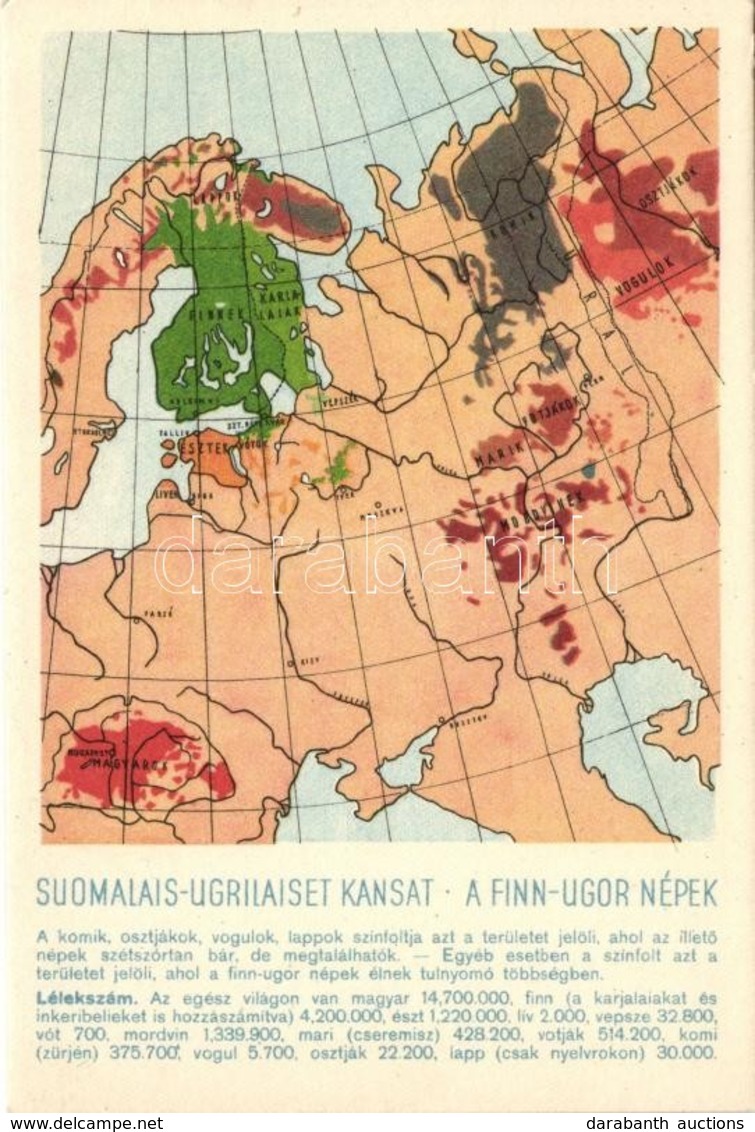 ** T1 Finno-Ugric Language Family Map, 'Sugurahvaste Instituut' - Sin Clasificación