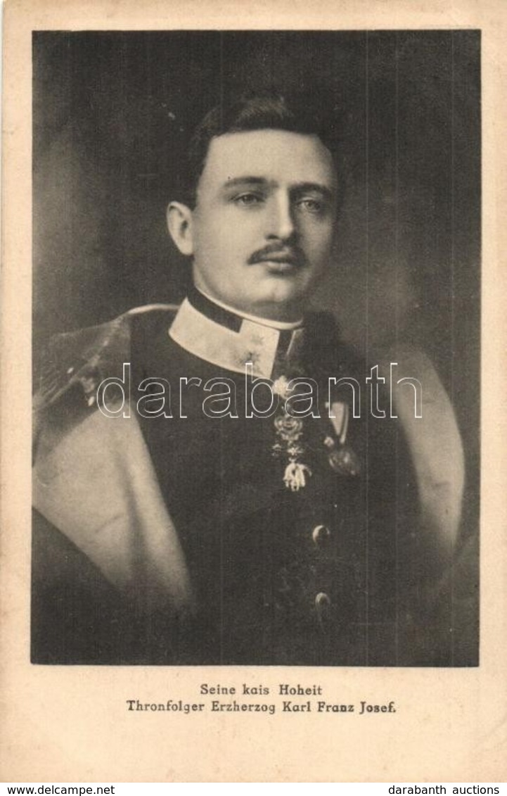 ** 6 Db Régi Motívumlap IV. Károlyról / 6 Pre-1945 Motive Cards Of Charles I Of Austria - Zonder Classificatie