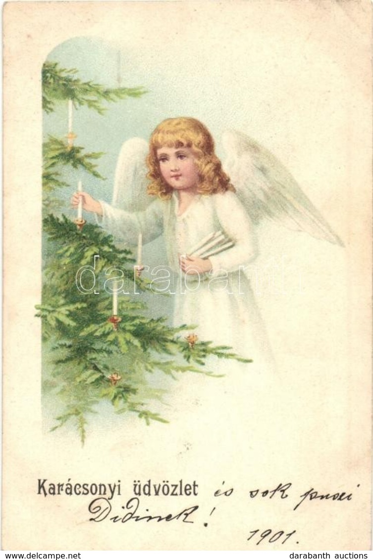 * T2 1901 Karácsonyi üdvözlet / Christmas Greeting Postcard, Litho - Zonder Classificatie