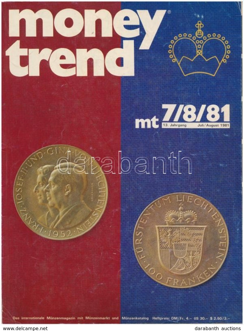 Money Trend 1975/12., 1981/7-8., 1981/9., 1981/10., 1981/11. Számai. Megkímélt állapotban - Zonder Classificatie