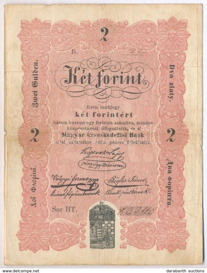 1848. 2Ft 'Kossuth Bankó' T:III - Zonder Classificatie