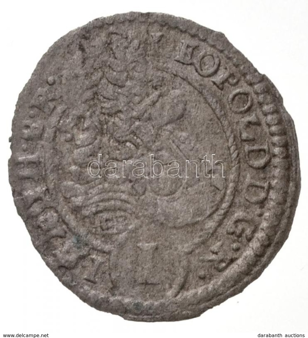 1699N-B/ICB 1kr Ag 'I. Lipót' Nagybánya (0,66g) T:2,2- / 
Hungary 1699N-B/ICB 1 Kreuzer Ag 'Leopold I' Baia Mare (0,66g) - Zonder Classificatie