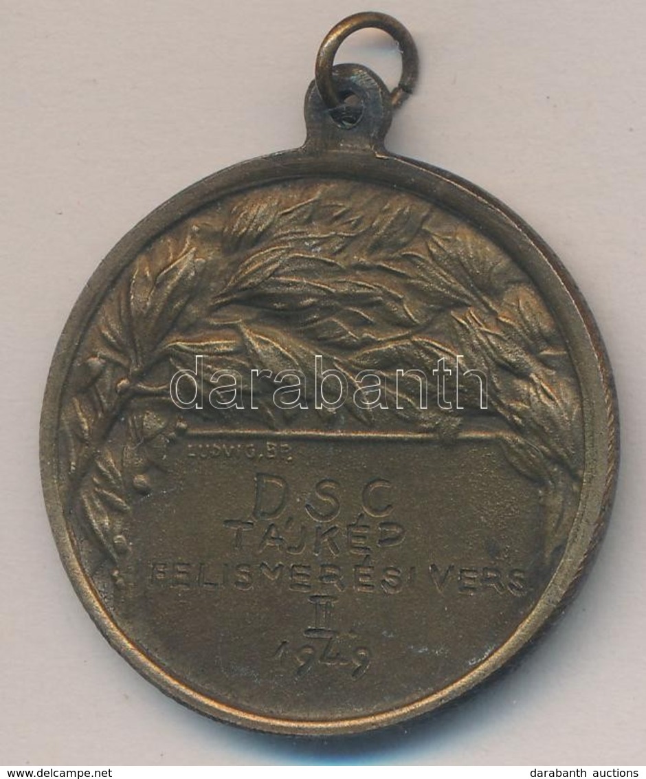 1949. 'DSC Tájkép Felismerési Verseny II' Br Díjérem, 'LUDVIG BP' Gyártói Jelzéssel (36mm) T:1- - Zonder Classificatie