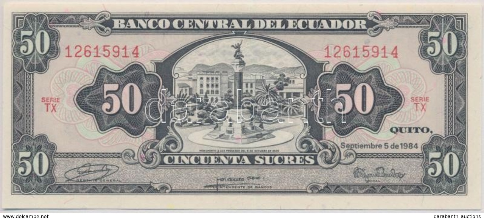 Ecuador 1984. 50S T:I
Ecuador 1984. 50 Sucres C:UNC - Zonder Classificatie