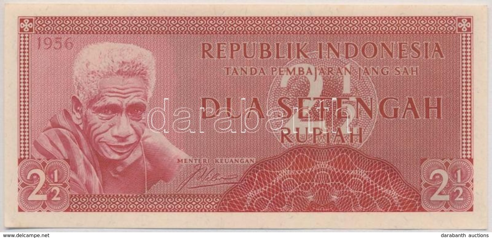 Indonézia 1956. 2 1/2R T:I,I-
Indonesia 1956. 2 1/2 Rupiah C:UNC,AU - Zonder Classificatie