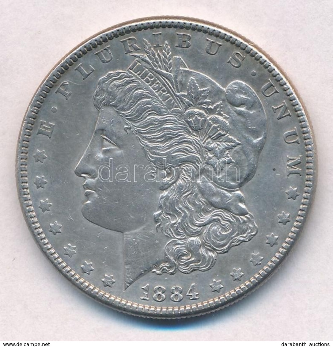 Amerikai Egyesült Államok 1884. 1$ Ag 'Morgan' T:1-,2
USA 1884. 1 Dollar Ag 'Morgan' C:AU,XF - Zonder Classificatie
