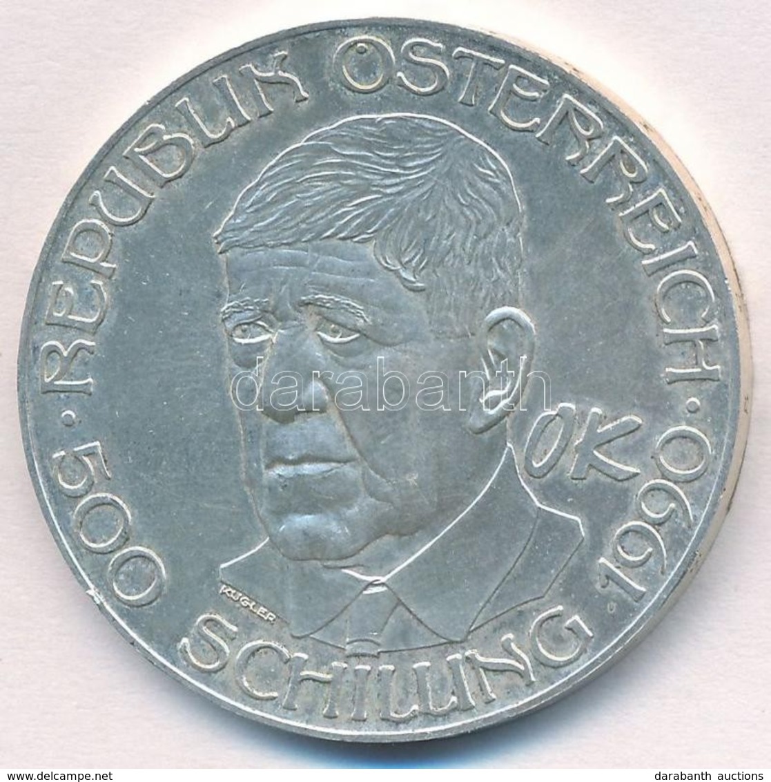 Ausztria 1990. 500Sch Ag 'Oskar Kokoschka' T:1- Ph.
Austria 1990. 500 Schilling Ag 'Oskar Kokoschka' C:AU Edge Error
Kra - Zonder Classificatie