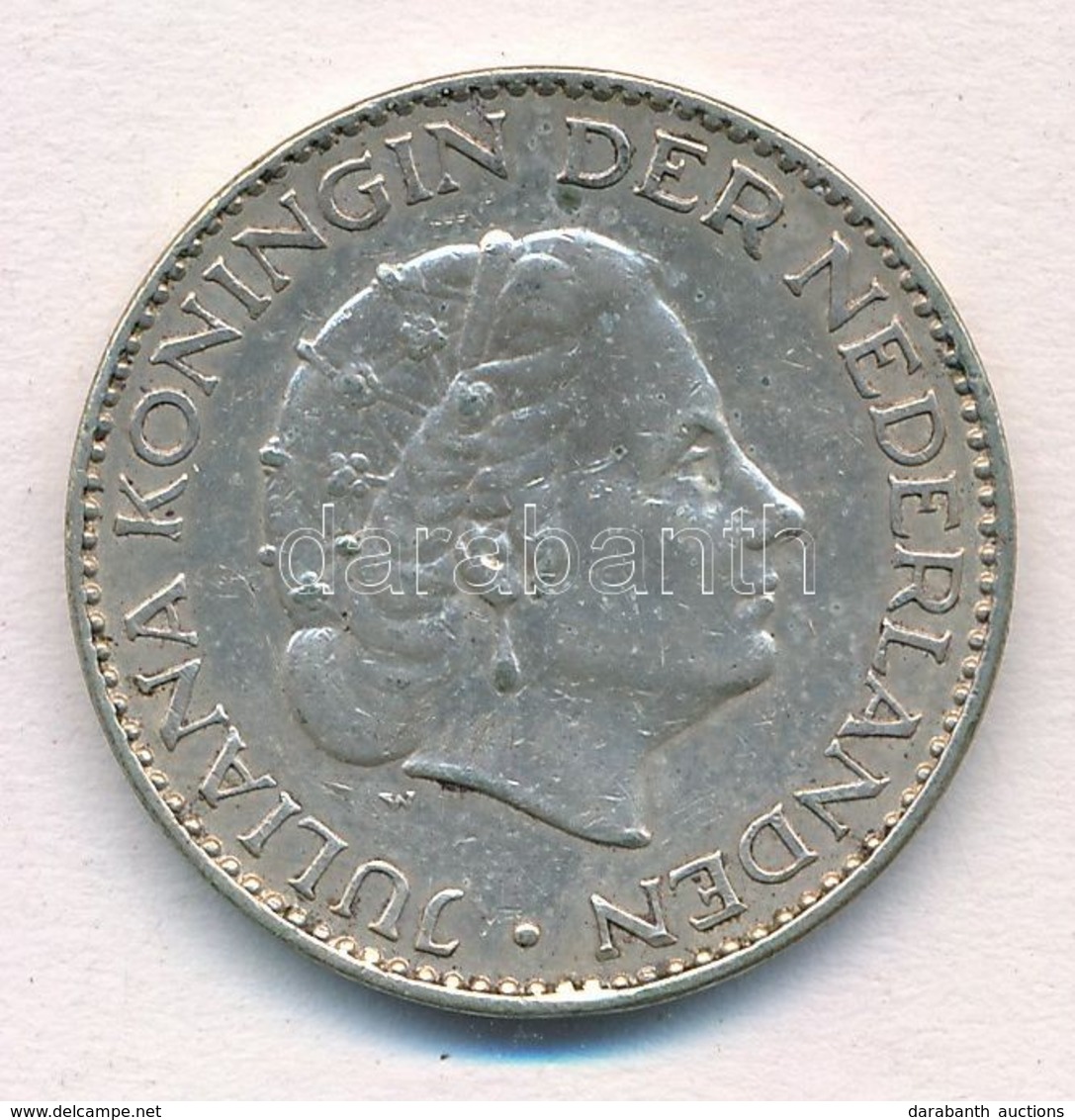 Hollandia 1957. 1G Ag 'I. Julianna' T:2 
Netherlands 1957. 1 Gulden Ag 'Juliana' C:XF - Zonder Classificatie