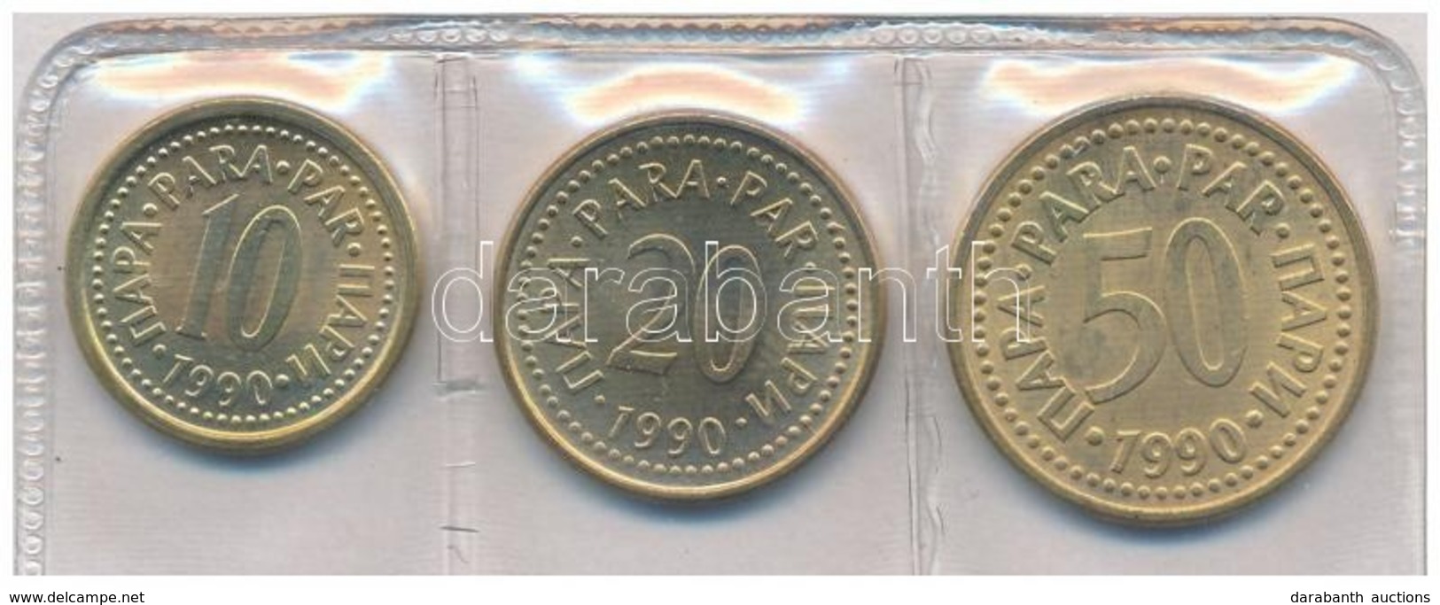 Jugoszlávia 1990. 10p-5D (6xklf) Forgalmi Sor Műbőr Tokban T:1-,2
Yugoslavia 1990. 10 Para - 5 Dinara (6xdiff) Coin Set  - Zonder Classificatie