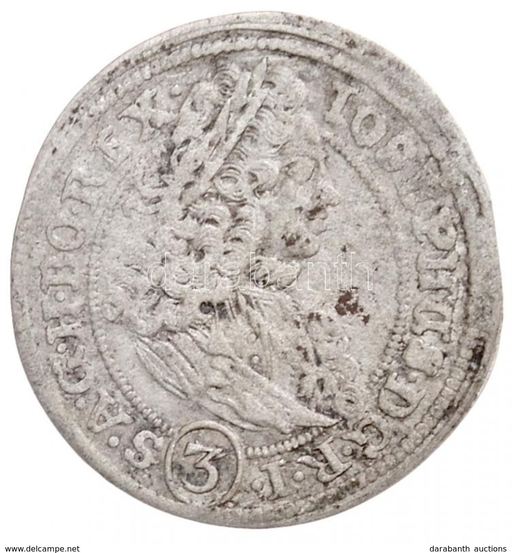 Német Államok / Szilézia 1707FN 3kr Ag 'I. József' Boroszló (1,55g) T:2- Kis Patina / 
German States / Silesia 1707FN 3  - Zonder Classificatie