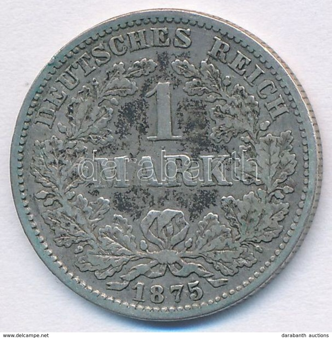 Német Birodalom 1875F 1M Ag T:2-,3
German Empire 1875F 1 Mark Ag C:VF,F - Zonder Classificatie