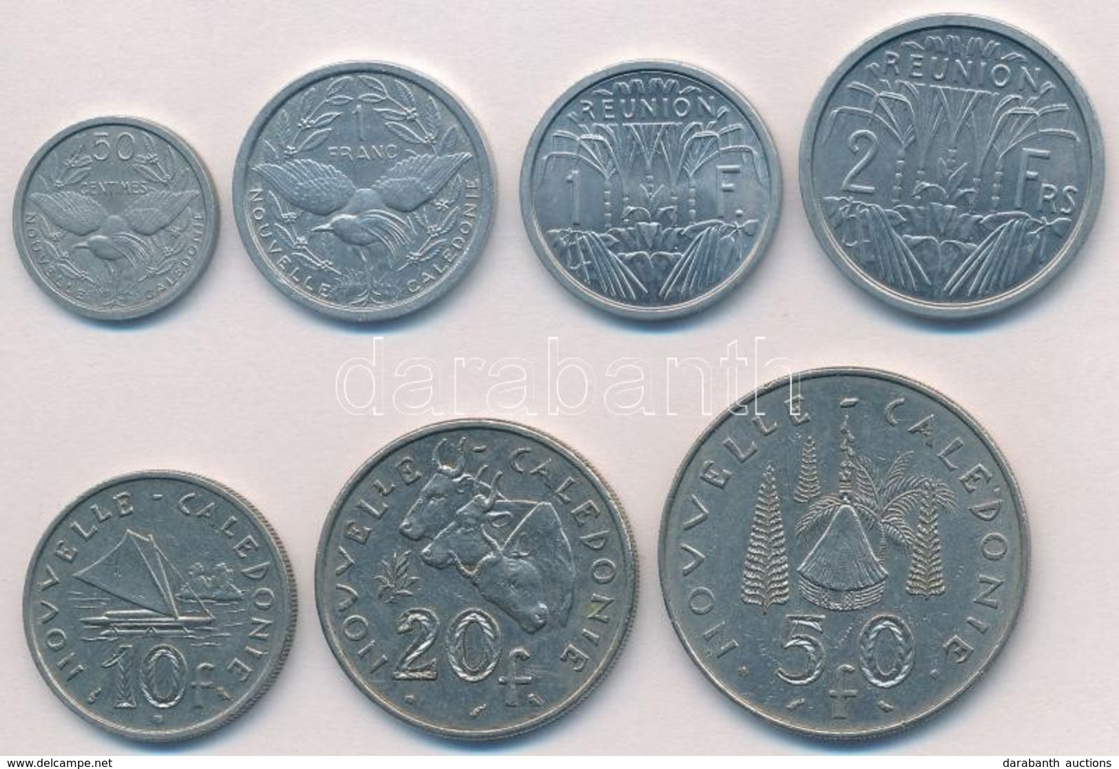 Új-Kaledónia 1949-1970. 50c-50Fr (7xklf) T:1-,2
New Caledonia 1949-1970. 50 Centimes - 50 Francs (7xdiff) C:AU,XF - Zonder Classificatie