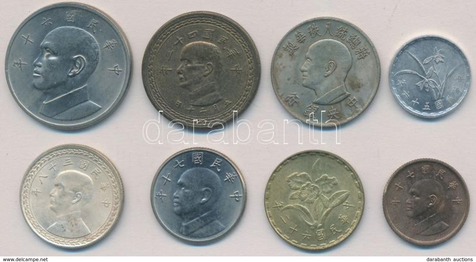 8db-os Vegyes Tajvani Fémpénz Tétel T:1-,2
8pcs Of Various Metal Coins From Taiwan C:AU,XF - Zonder Classificatie