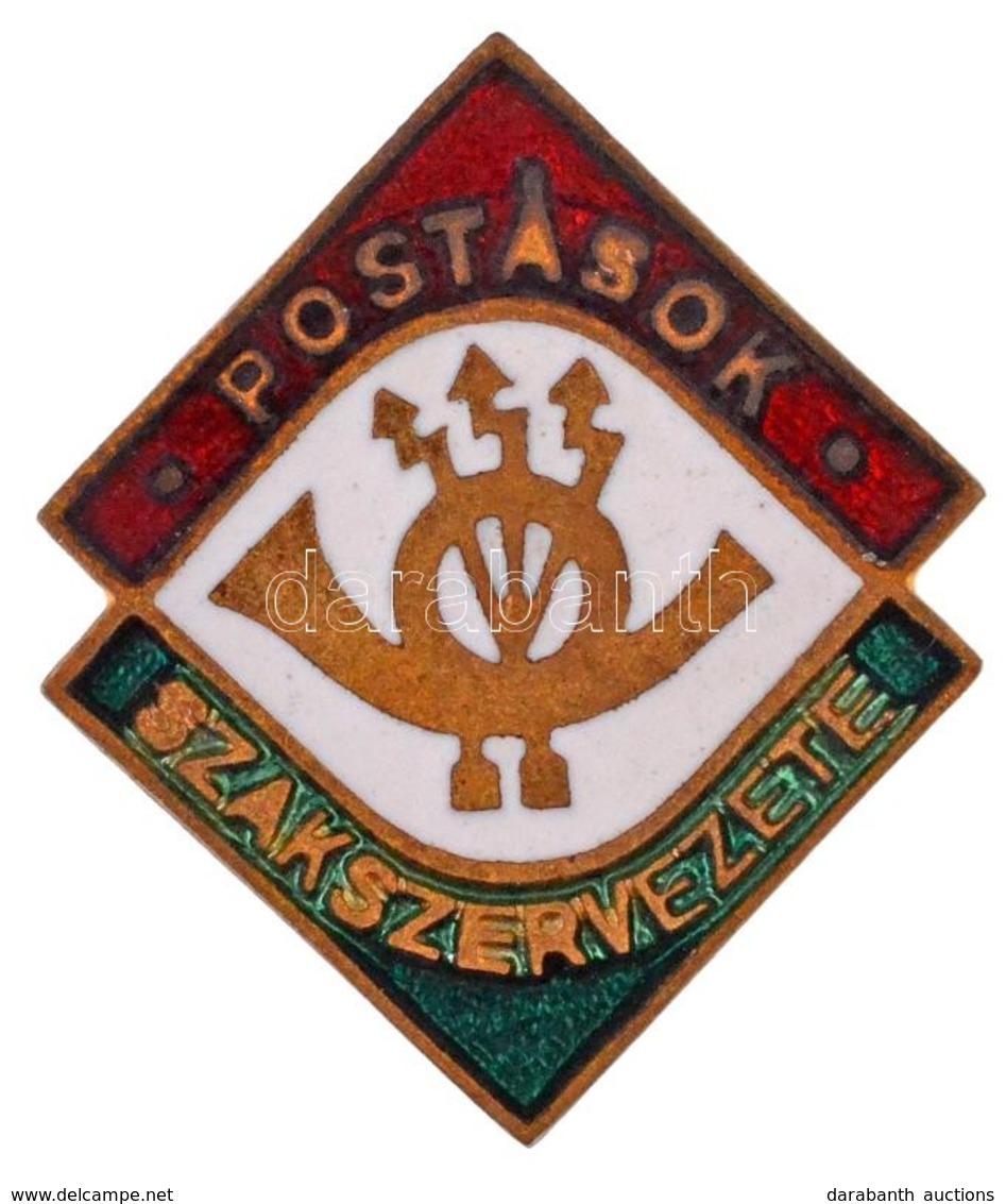 1960-1970. 'Postások Szakszervezete' Zománcozott Fém Jelvény (24x20mm) T:1-,2 - Zonder Classificatie