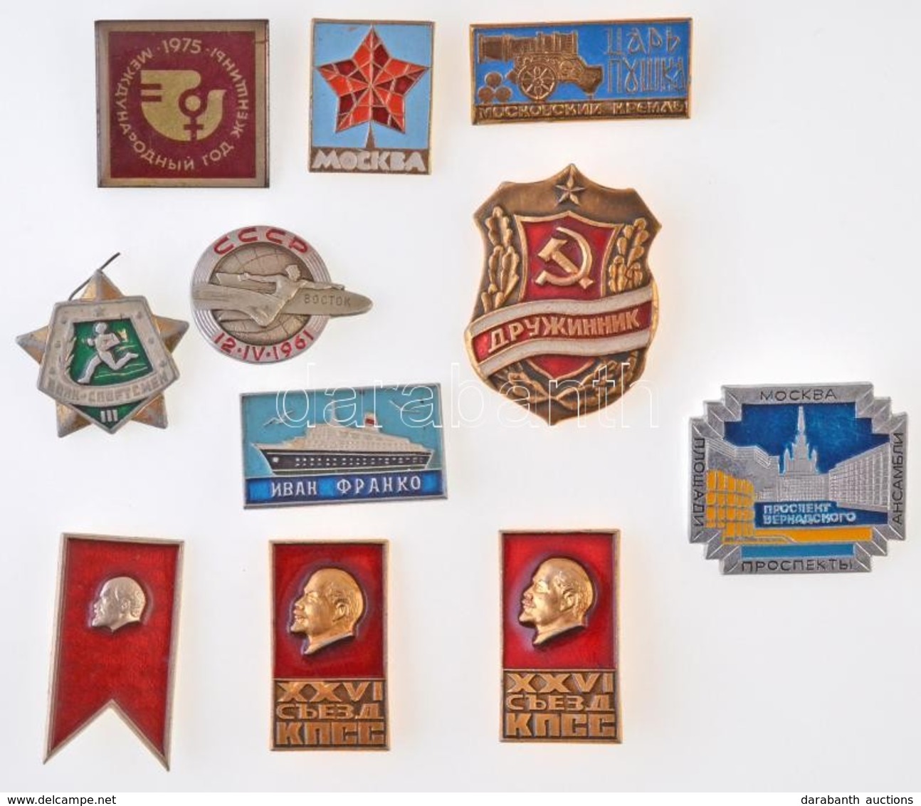 Szovjetunió 11db-os Vegyes Jelvény Tétel, Néhány Lenin Portréjával T:2
Soviet Union 11pcs Of Various Badges, Some With T - Zonder Classificatie