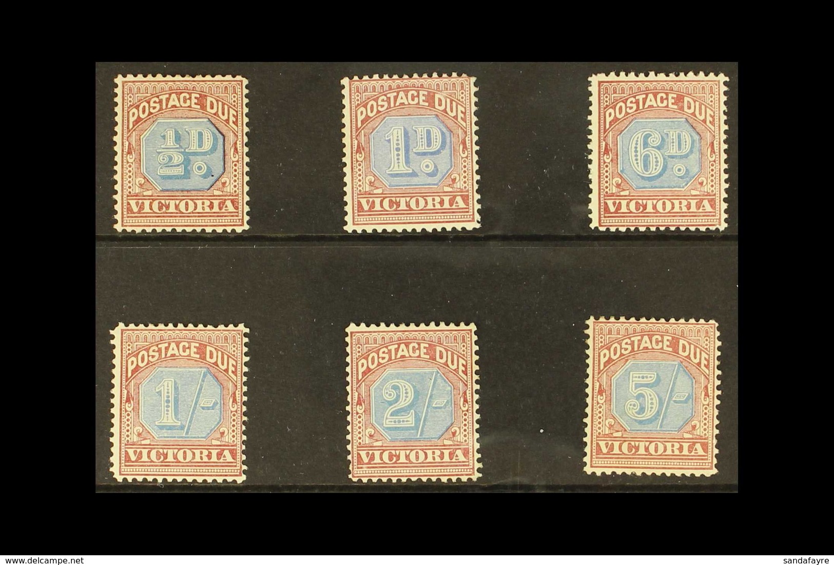 VICTORIA POSTAGE DUES 1890-94 MINT SELECTION To 2s & 5s. Fresh & Attractive (6 Stamps) For More Images, Please Visit Htt - Altri & Non Classificati