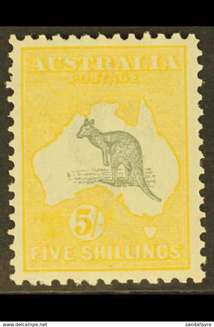 1915-27 5s Grey And Pale Yellow, SG 42 (BW 44D), Never Hinged Hinged Mint, Slightly Yellowish Gum. For More Images, Plea - Altri & Non Classificati