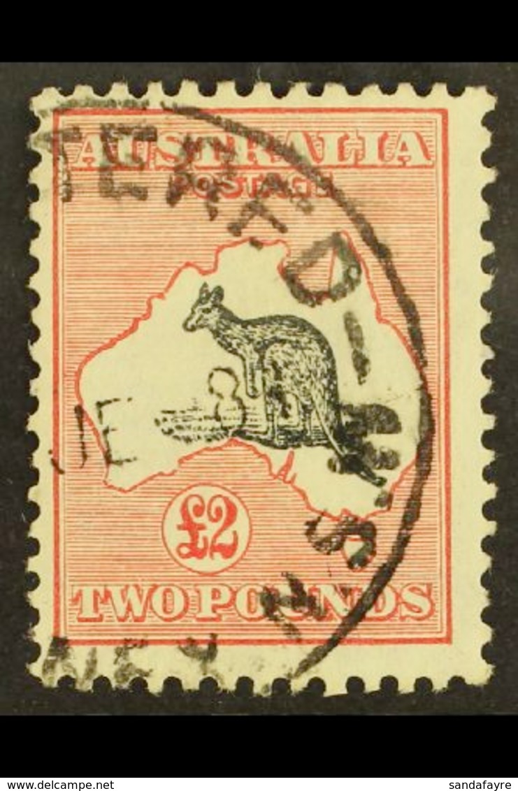 1931-36 £2 Black And Rose 'Roo, SG 138, Very Fine Used. For More Images, Please Visit Http://www.sandafayre.com/itemdeta - Altri & Non Classificati