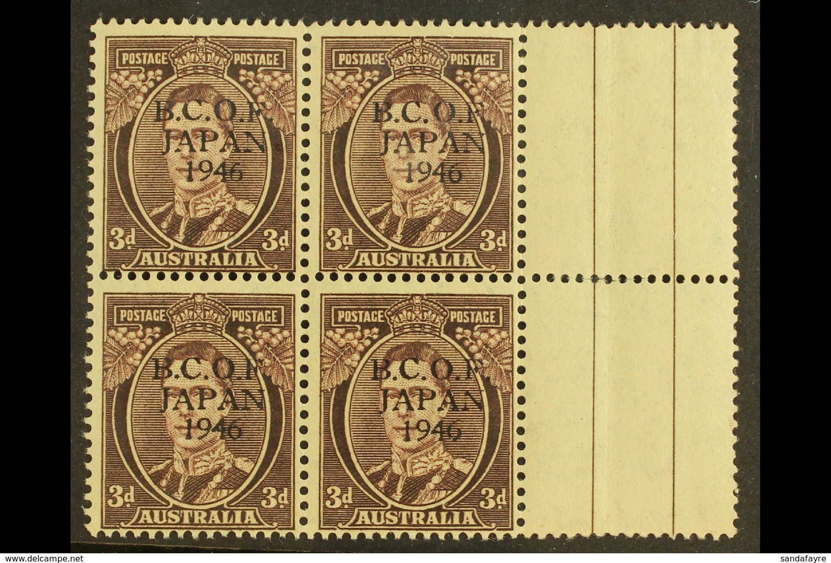 BRITISH COMMONWEALTH OCCUPATION FORCE (JAPAN) 1946-47 3d Purple-brown With T2 Overprint In Black (see Footnote In Gibbon - Sonstige & Ohne Zuordnung