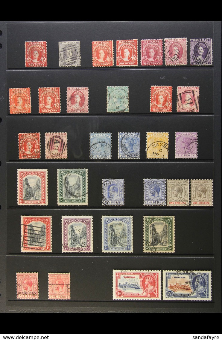 1861-1935 USED SELECTION Presented On A Stock Page. Includes 1861-62 1d Lake (SG 4, Repaired), 1862 6d Lavender-grey (SG - Altri & Non Classificati