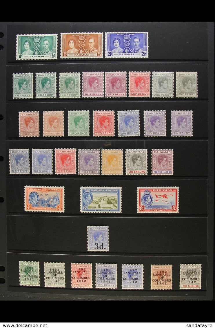 1937-52 MINT KGVI SELECTION A Most Useful Range Presented On A Pair Of Stock Pages, Inc 1938-52 Definitive Range With Mo - Altri & Non Classificati
