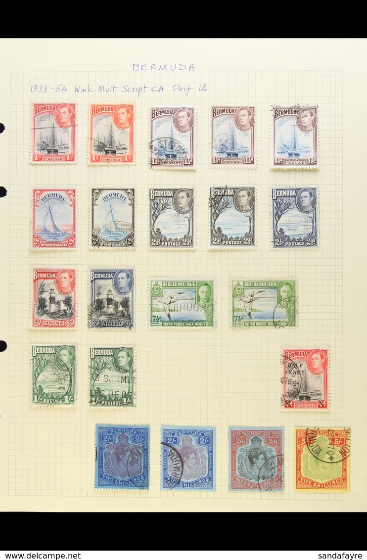 1865-1952 MINT & USED COLLECTION Presented On Album Pages. Includes QV Ranges To 1s Used, KGV "Ship" Ranges To 6d With D - Bermuda