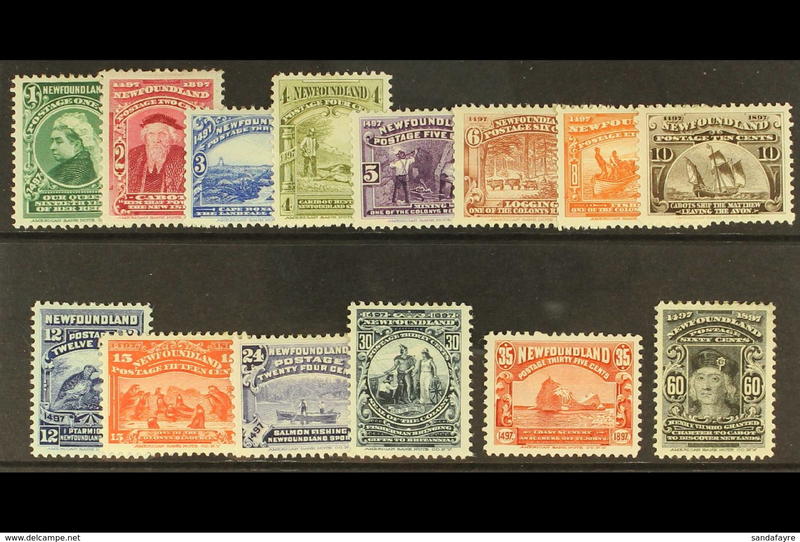 1897 Discovery Set, SG 66/79, Fresh Mint But Heavily Hinged. Lovely Appearance. Cat £325. (14 Stamps) For More Images, P - Altri & Non Classificati