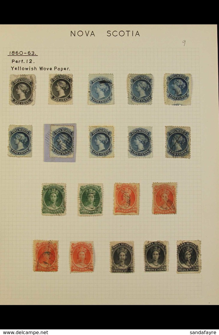 1860-63 USED COLLECTION With Paper Types & Shades On Leaves, Includes 1860-63 1c (x4 Examples), 2c (x7), 5c (x12 Incl On - Altri & Non Classificati