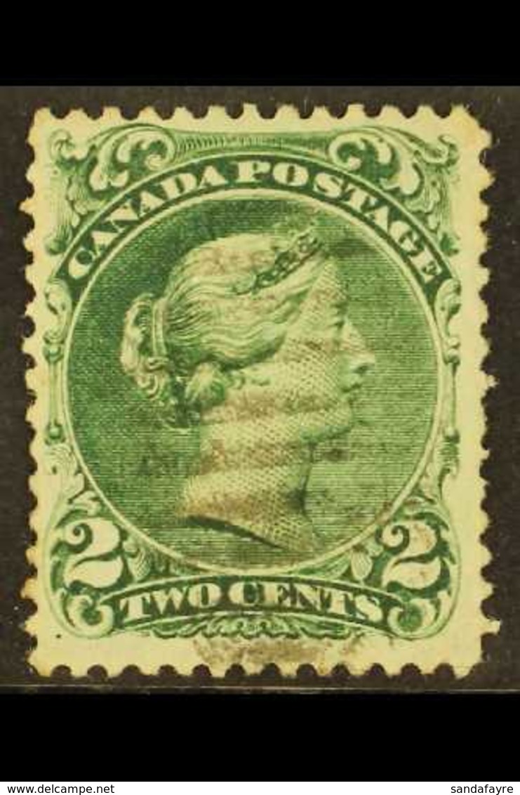 1868 2c Bluish Green Large Queen On Watermarked Paper, SG 57da, Showing Clear "BOT", Finely Used.  For More Images, Plea - Altri & Non Classificati