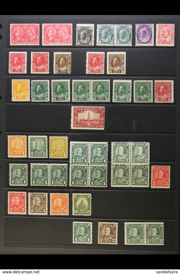 1897-1947 MINT SELECTION A Most Useful Mint Collection Balance With Coils, Multiples & Shades, Much Is Never Hinged Mint - Altri & Non Classificati