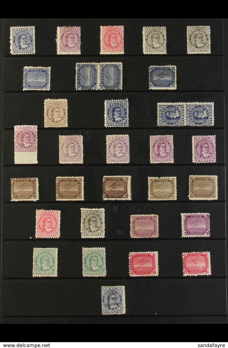 1893-1900 MINT OR UNUSED COLLECTION Neatly Presented On A Stock Page. Includes 1893-1900 Perf 12 X 11½ 1d, 1½d, 2½d, And - Cook