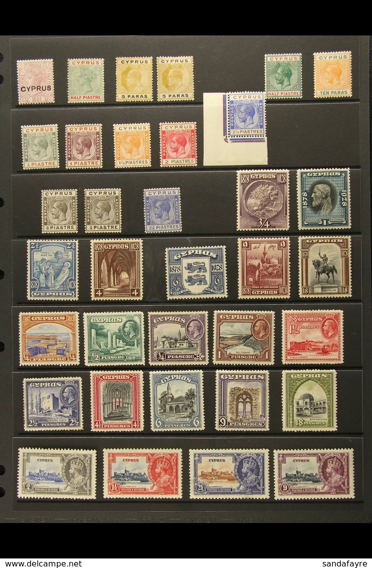 1880-1952 MINT COLLECTION Presented On Stock Pages. Includes 1880 2½d Rosy Mauve, KGV Defins To 2½pi, 1928 Pictorial Ran - Altri & Non Classificati