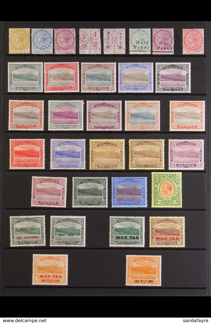 1877-1935 OLD TIME FINE MINT COLLECTION A Most Attractive & Fresh Mint Collection With Vibrant Colours And Better Values - Dominica (...-1978)
