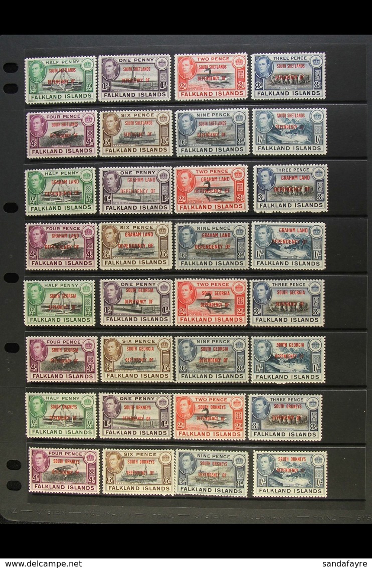 1944-1984 MINT / NHM COLLECTION Presented On Stock Pages. Includes 1944-45 Graham Land, South Georgia, South Orkney & So - Falkland