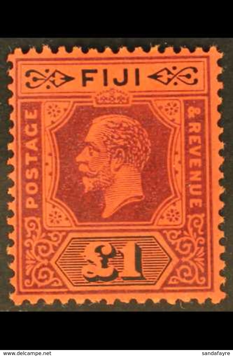 1923 £1 Purple & Black/red, Die II, SG 137a, Very Fine Mint For More Images, Please Visit Http://www.sandafayre.com/item - Fiji (...-1970)