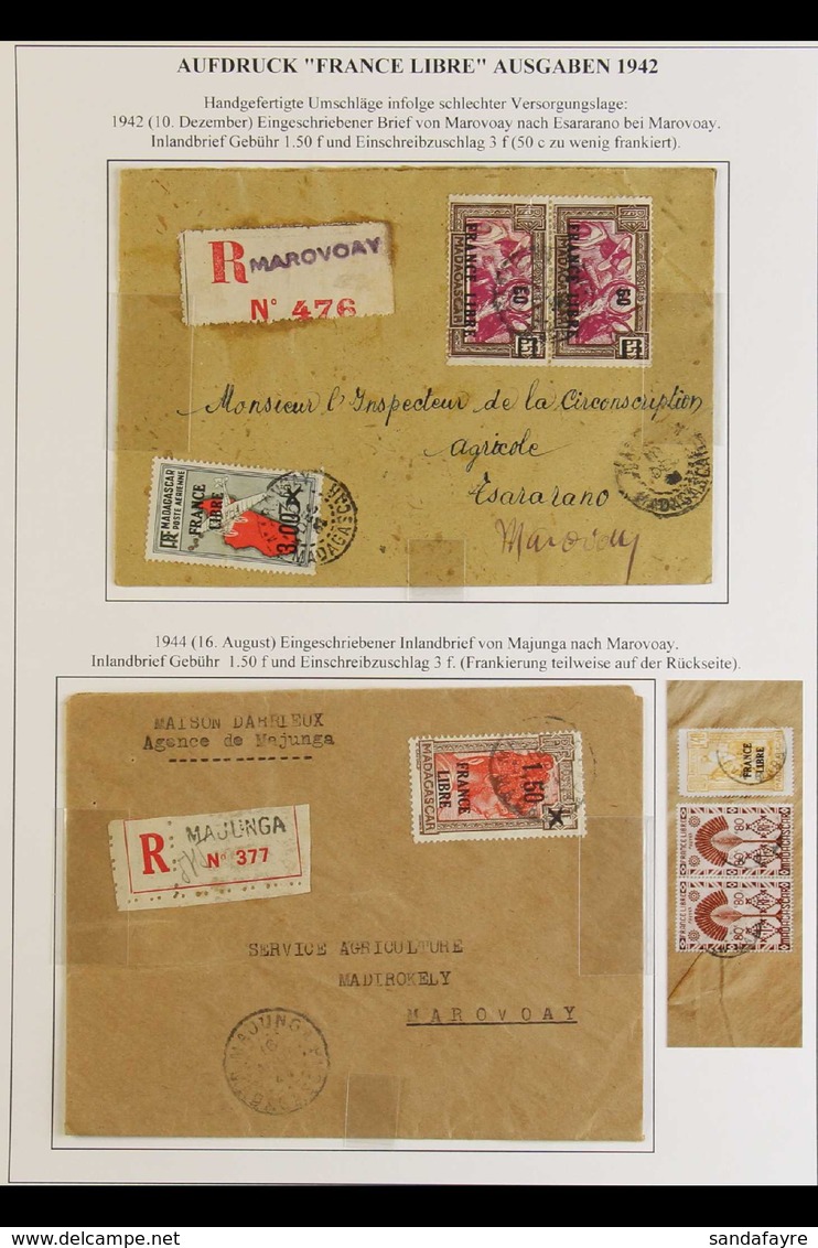 MADAGASCAR 1915-60 POSTAL HISTORY COLLECTION - Mostly Commercial Covers, Franked With A Wide Variety Of Issues From The  - Altri & Non Classificati