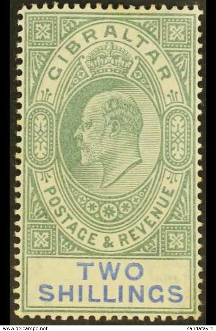 1904-08 2s Green & Blue, SG 62, Fine Mint For More Images, Please Visit Http://www.sandafayre.com/itemdetails.aspx?s=625 - Gibilterra