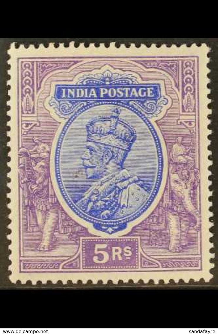 1911-22 5r Ultramarine & Violet, SG 188, Very Fine Mint For More Images, Please Visit Http://www.sandafayre.com/itemdeta - Altri & Non Classificati