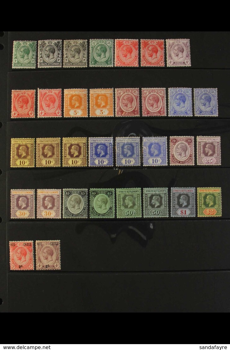 1912-37 VERY FINE MINT COLLECTION A Beautiful Collection Of King George V Issues Which Includes 1912-23 (wmk Multi Crown - Straits Settlements
