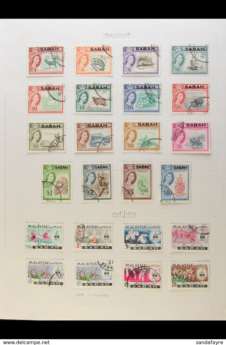 SABAH 1984-1986  VERY FINE USED. A Delightful Virtually Complete Run From 1964 Set Through To 1986 Set (SG 408/65) - Mis - Altri & Non Classificati
