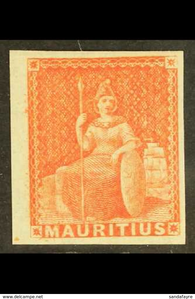 1858 (6d) Vermilion "Britannia", SG 28, Very Fine Mint. Good Colour And Large Margins. For More Images, Please Visit Htt - Mauritius (...-1967)