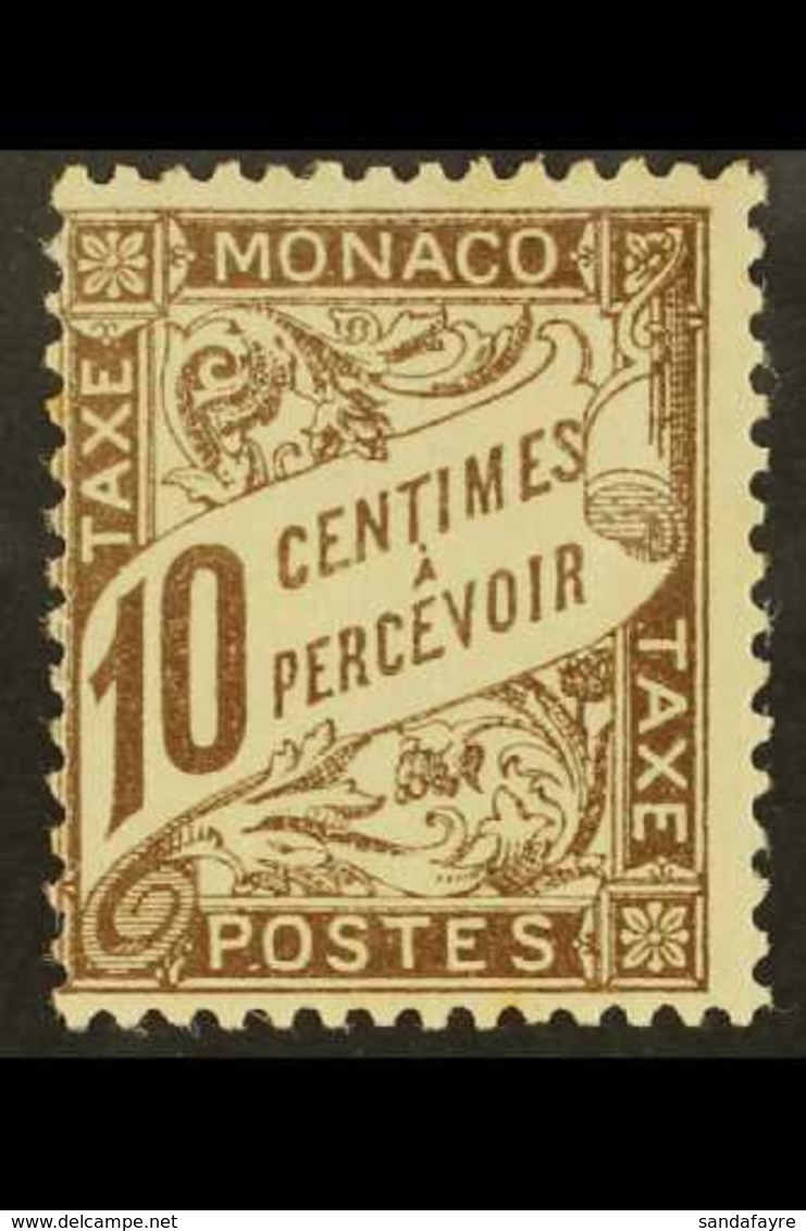 POSTAGE DUE 1905-09 10c Brown, Yvert 4, Mi 7, Very Fine Mint. For More Images, Please Visit Http://www.sandafayre.com/it - Altri & Non Classificati